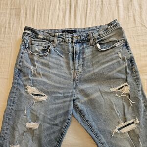 Aeropostale Light Blue Distressed Mens Jeans 32x32